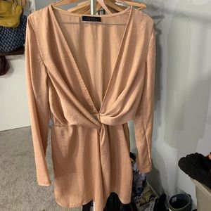 Blush pink dress size small never worn .